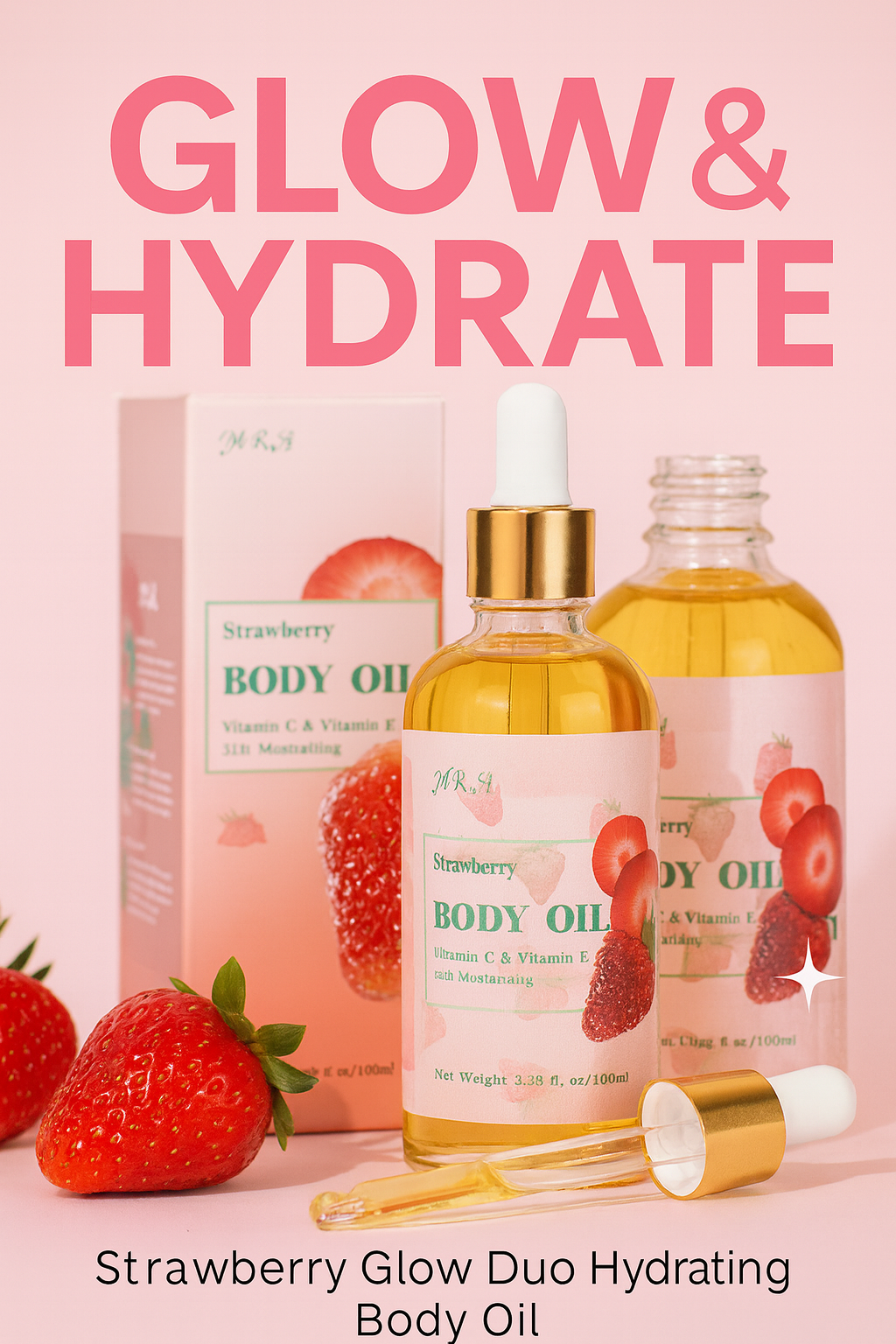 Strawberry Glow Duo — Hydrating Body Oil (2 Pack)